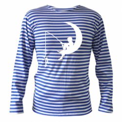 Тельняшка с длинным рукавом Мальчик рыбачит - PrintSalon