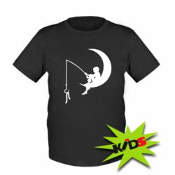 Детская футболка Мальчик рыбачит - PrintSalon