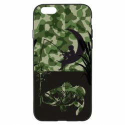 Чохол для iPhone 6/6S Хлопчик сидячи на місяці рибалить - PrintSalon