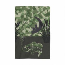 Рушник з принтом Хлопчик сидячи на місяці рибалить - PrintSalon