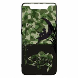 Чохол для Samsung A80 Хлопчик сидячи на місяці рибалить - PrintSalon