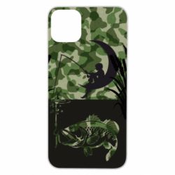 Чохол для iPhone 11 Pro Max Хлопчик сидячи на місяці рибалить - PrintSalon