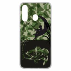 Чохол для Samsung M40 Хлопчик сидячи на місяці рибалить - PrintSalon