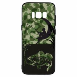 Чохол для Samsung S8 Хлопчик сидячи на місяці рибалить - PrintSalon