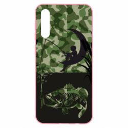 Чохол для Samsung A50 Хлопчик сидячи на місяці рибалить - PrintSalon