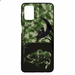 Чохол для Samsung M51 Хлопчик сидячи на місяці рибалить - PrintSalon