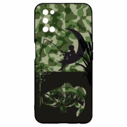 Чохол для Oppo A52 / A72 / A92Хлопчик сидячи на місяці рибалить - PrintSalon