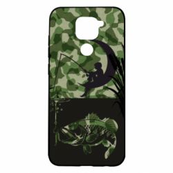 Чохол для Xiaomi Redmi Note 9 / Redmi 10X Хлопчик сидячи на місяці рибалить - PrintSalon