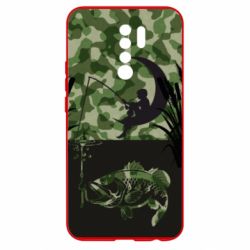 Чохол для Xiaomi Redmi 9 Хлопчик сидячи на місяці рибалить - PrintSalon