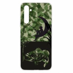 Чохол для Realme 6 Хлопчик сидячи на місяці рибалить - PrintSalon