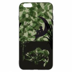 Чохол для iPhone 6 Plus/6S Plus Хлопчик сидячи на місяці рибалить - PrintSalon