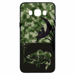 Чохол для Samsung J7 2016 Хлопчик сидячи на місяці рибалить - PrintSalon