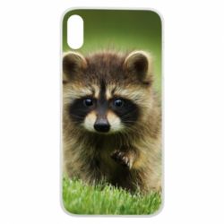 Чохол для iPhone Xs Max Маленький єнот - PrintSalon