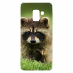 Чохол для Samsung A8 2018 Маленький єнот - PrintSalon