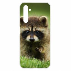 Чохол для Realme 6 Маленький єнот - PrintSalon