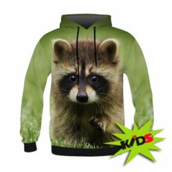 Дитяче 3D худі Маленький єнот