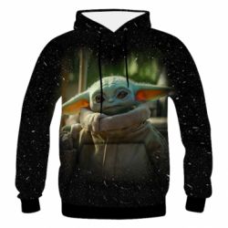 Дитяче 3D худі Малыш Йода из сериала Мандалорец - PrintSalon