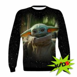 Дитячий 3D світшот Малыш Йода из сериала Мандалорец - PrintSalon