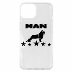 Чехол для iPhone 14 Man lion and stars - PrintSalon