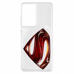 Чехол для Samsung S21 Ultra Man of Steel - PrintSalon