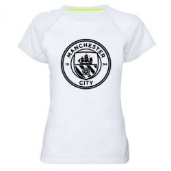 Женская футболка для спорта Manchester City Logo - PrintSalon