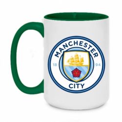 Чашка двухцветная 420ml Manchester City - PrintSalon