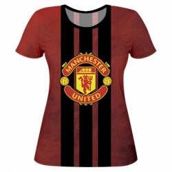 Жіноча 3D футболка Manchester United - PrintSalon