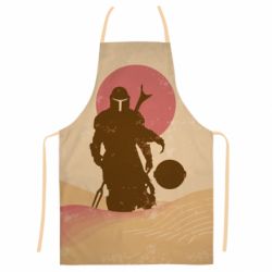 Фартух з 3D принтом Mandalorian and minimalism - PrintSalon