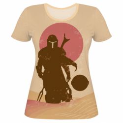 Жіноча 3D футболка Mandalorian and minimalism - PrintSalon