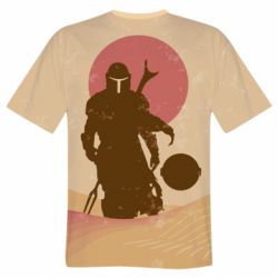 Чоловіча футболка 3D Mandalorian and minimalism - PrintSalon