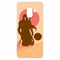 Чохол для Samsung A8 2018 Mandalorian and minimalism - PrintSalon