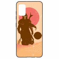 Чехол для Samsung A41 Mandalorian and minimalism
