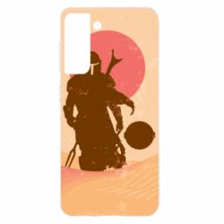 Чехол для Samsung S21 Mandalorian and minimalism
