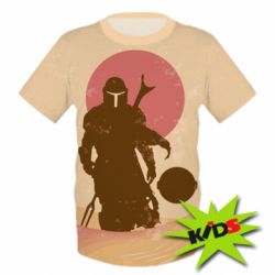 Дитяча 3D футболка Mandalorian and minimalism - PrintSalon