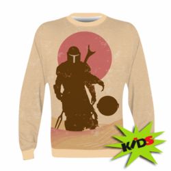 Дитячий 3D світшот Mandalorian and minimalism - PrintSalon