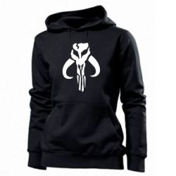 Женское худи Mandalorian emblem - PrintSalon