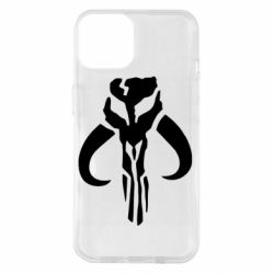 Чехол для iPhone 14 Mandalorian emblem