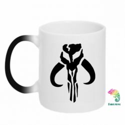 Чашка-хамелеон Mandalorian emblem - PrintSalon