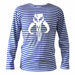 Тельняшка с длинным рукавом Mandalorian emblem - PrintSalon