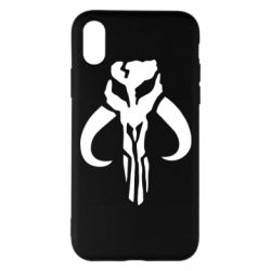 Чехол для iPhone X/Xs Mandalorian emblem - PrintSalon