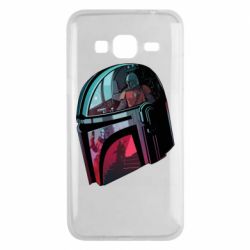 Чехол для Samsung J3 2016 Mandalorian Helmet profil - PrintSalon