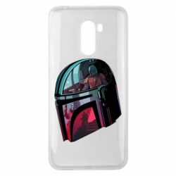 Чехол для Xiaomi Pocophone F1 Mandalorian Helmet profil - PrintSalon