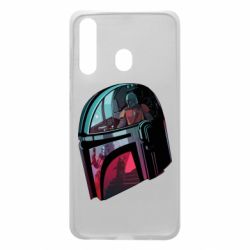 Чехол для Samsung A60 Mandalorian Helmet profil - PrintSalon