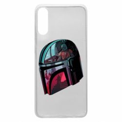 Чехол для Samsung A70 Mandalorian Helmet profil - PrintSalon