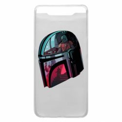 Чехол для Samsung A80 Mandalorian Helmet profil - PrintSalon