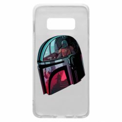 Чехол для Samsung S10e Mandalorian Helmet profil - PrintSalon
