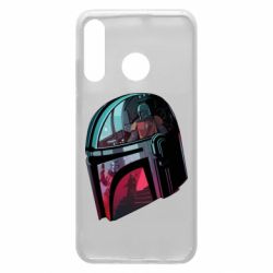 Чехол для Huawei P30 Lite Mandalorian Helmet profil - PrintSalon