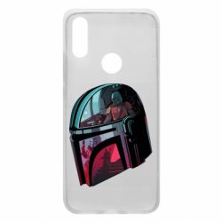 Чехол для Xiaomi Redmi 7 Mandalorian Helmet profil - PrintSalon