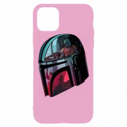Чехол для iPhone 11 Pro Mandalorian Helmet profil - PrintSalon