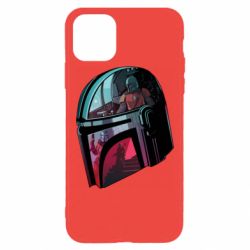 Чехол для iPhone 11 Pro Max Mandalorian Helmet profil - PrintSalon